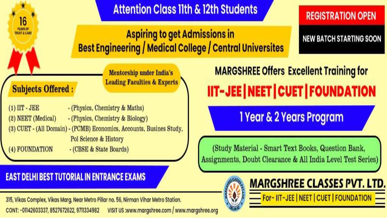 Margshree Classes IAS Academy Pvt Ltd Delhi Hero Slider - 1
